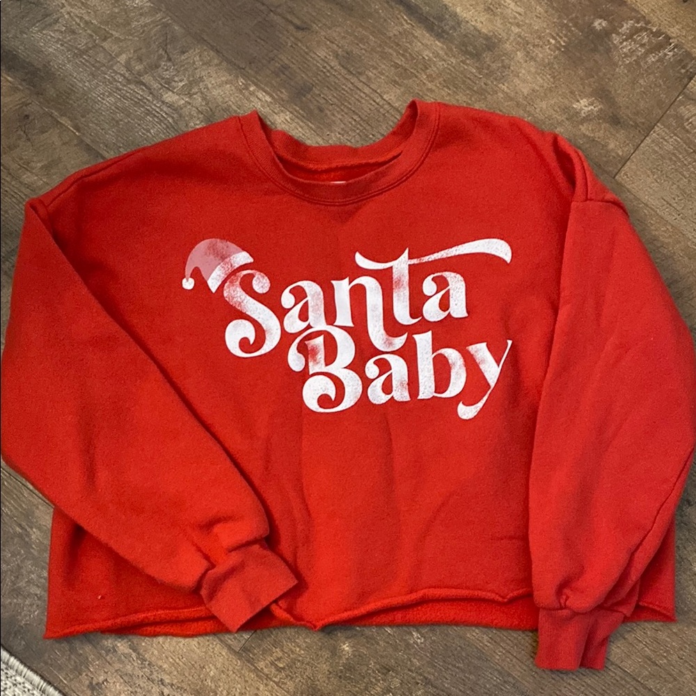 Red 'Santa Baby' Sweatshirt